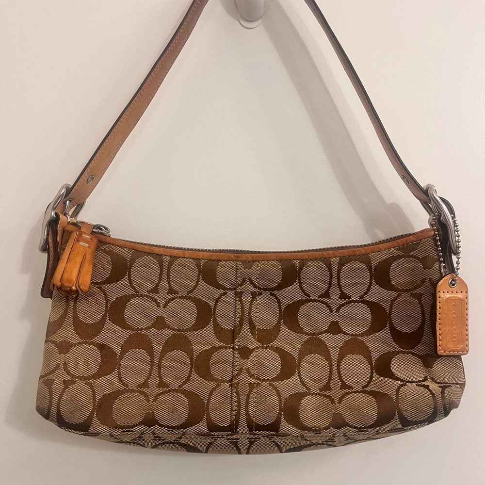 Coach Brown Signature Shoulder Bag